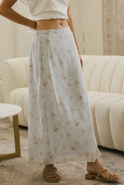 Bohme Luz Floral Maxi Skirt