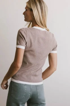 Bohme Maddie Ringer Sweater Top in