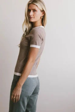 Bohme Maddie Ringer Sweater Top in