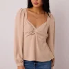 Bohme Maeve Twist Front Blouse in