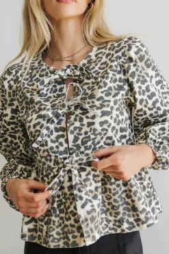 Bohme Maggie Peplum Tie Blouse in