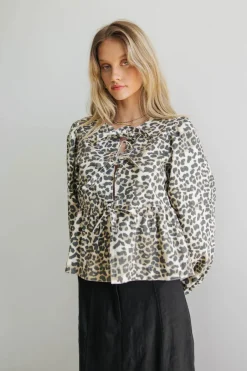 Bohme Maggie Peplum Tie Blouse in