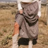 Bohme Mara Tiered Midi Skirt