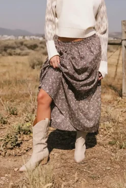 Bohme Mara Tiered Midi Skirt