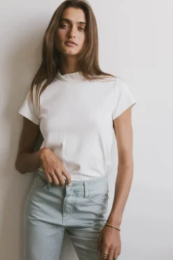 Bohme Marley Mock Neck Tee in
