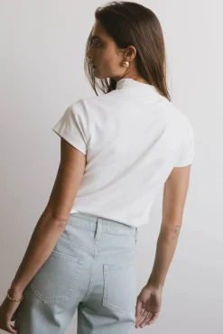 Bohme Marley Mock Neck Tee in