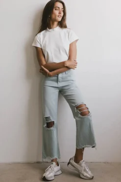 Bohme Marley Mock Neck Tee in