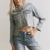 Bohme Marlowe Cropped Denim Jacket