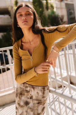 Bohme Matilda Half Zip Top in