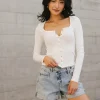 Bohme Maylinn Ribbed Top in