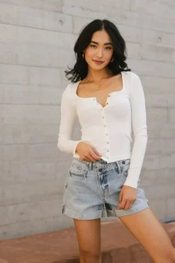 Bohme Maylinn Ribbed Top in