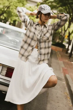 Bohme Mayne Plaid Flannel Button Up