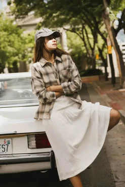 Bohme Mayne Plaid Flannel Button Up