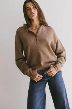 Bohme Meli Button Front Knit Sweater in