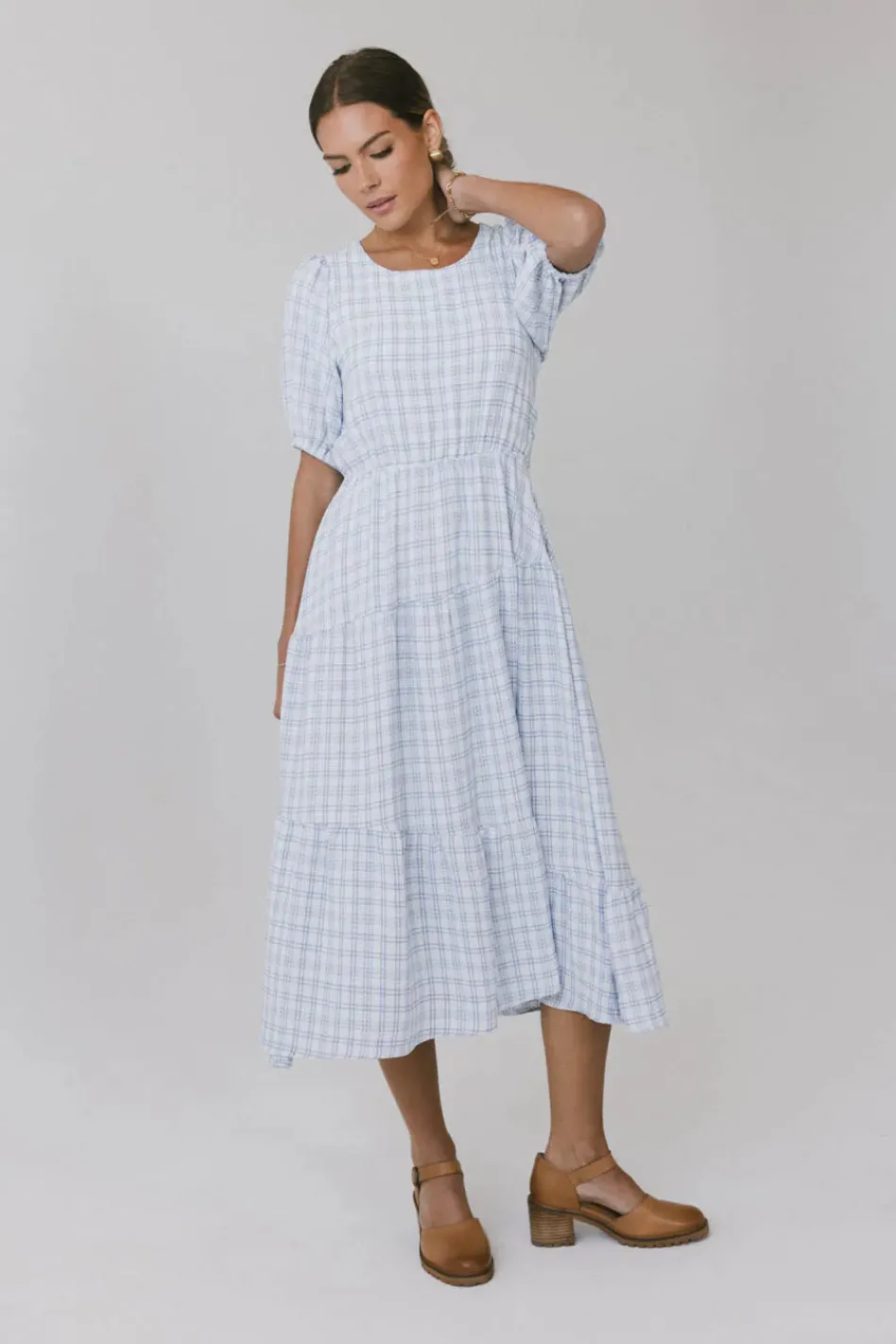 Bohme Melina Plaid Midi Dress in