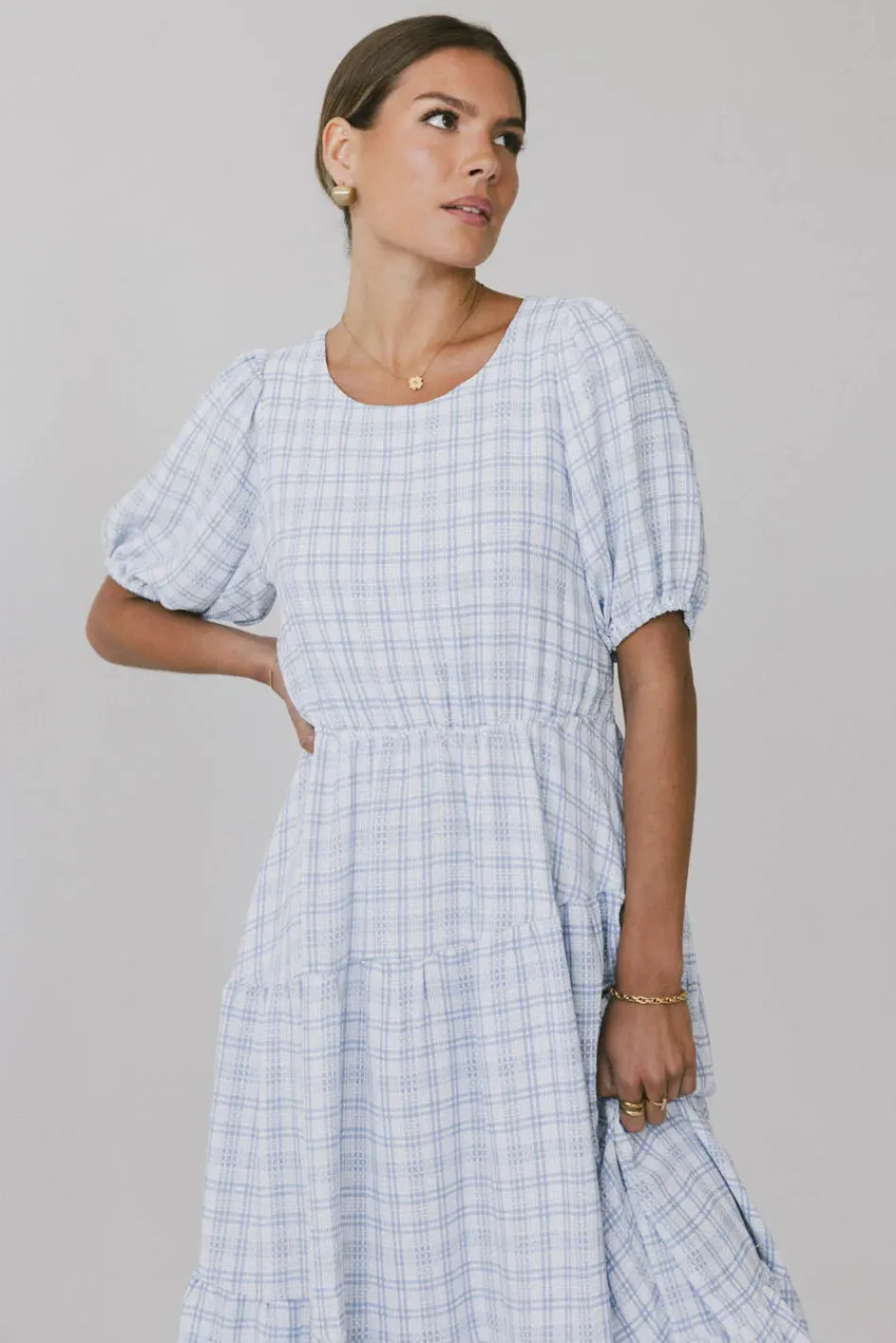 Bohme Melina Plaid Midi Dress in