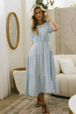 Bohme Melina Plaid Midi Dress in