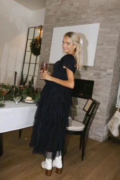 Bohme Mia Tulle Maxi Dress in