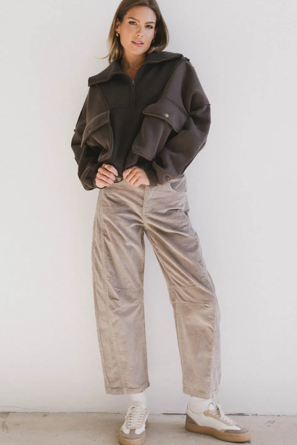 Bohme Mickey Half Zip Sweatshirt in
