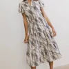 Bohme Mikaela Abstract Midi Dress