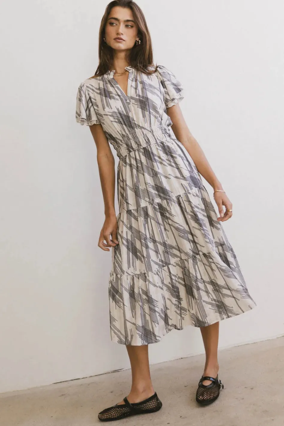 Bohme Mikaela Abstract Midi Dress