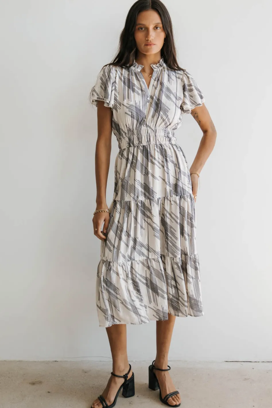 Bohme Mikaela Abstract Midi Dress