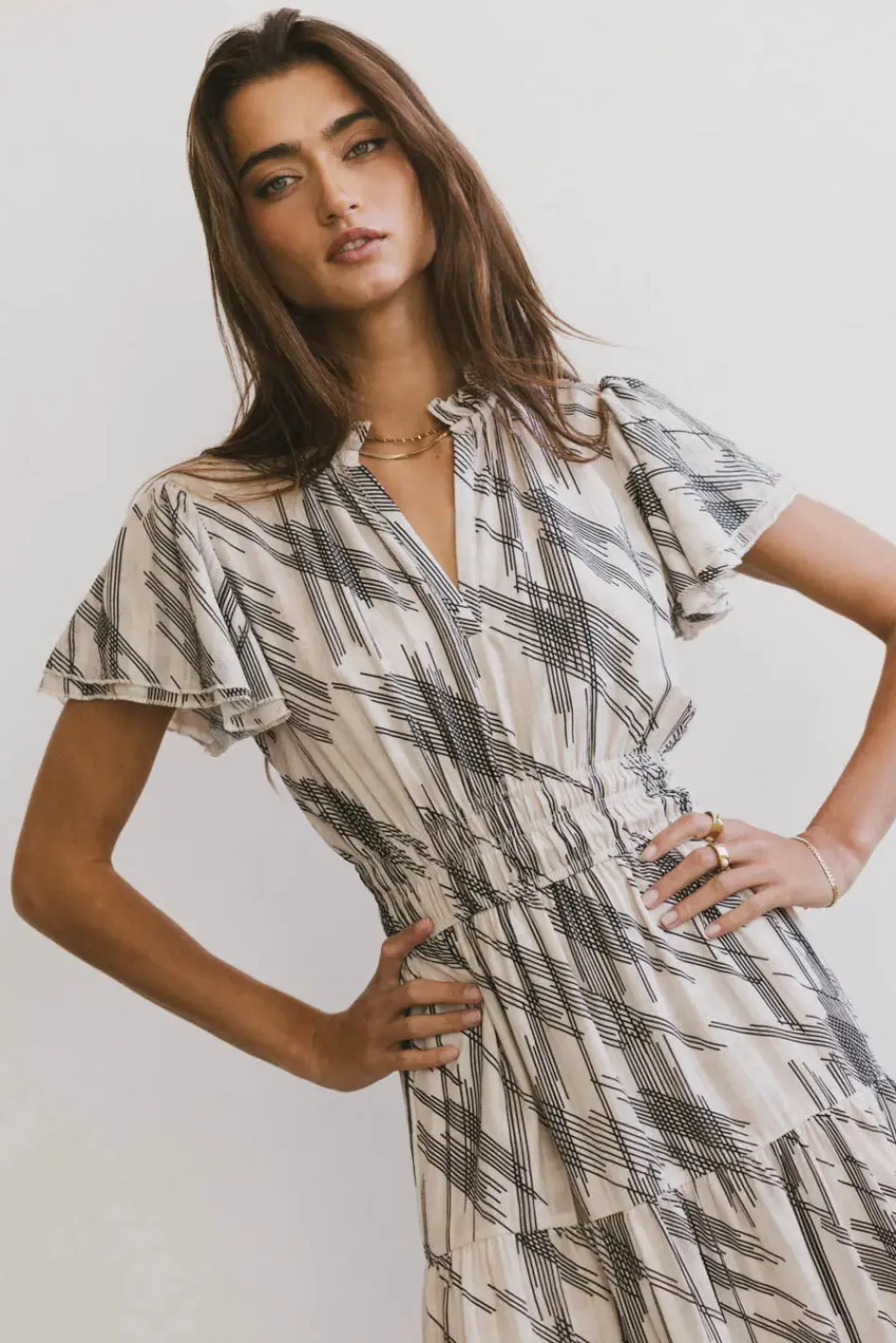 Bohme Mikaela Abstract Midi Dress