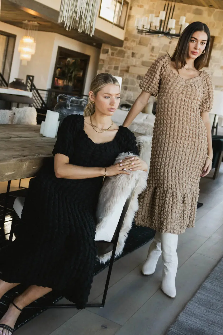 Bohme Miley Bubble Texture Dress in
