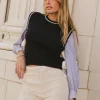 Bohme Montie Striped Sweater Top in