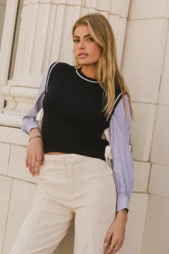 Bohme Montie Striped Sweater Top in