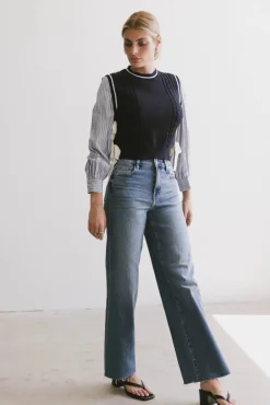 Bohme Montie Striped Sweater Top in