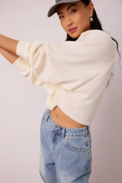 Bohme Nara Cropped Sweatshirt in - FINAL SALE
