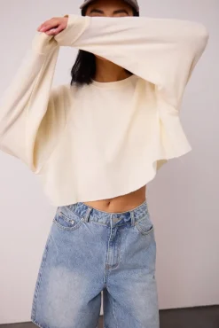 Bohme Nara Cropped Sweatshirt in - FINAL SALE