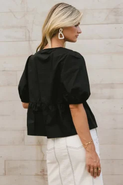 Bohme Natalia Peplum Tie Blouse in