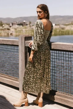 Bohme Necali Velvet Midi Dress