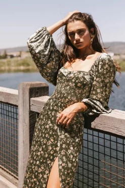 Bohme Necali Velvet Midi Dress