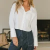 Bohme Neve Cropped Button Up - FINAL SALE