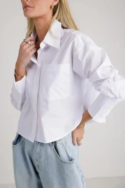 Bohme Neve Cropped Button Up - FINAL SALE