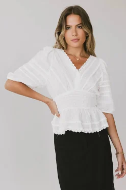 Bohme Nika Lace Ruffle Blouse