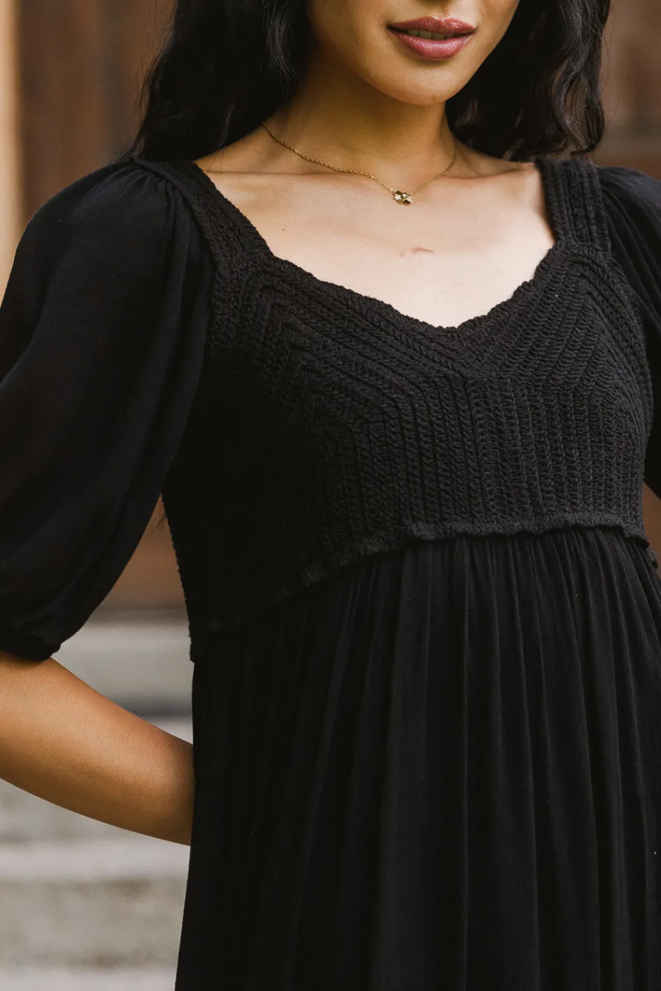 Bohme Nina Crocheted Midi Dress in