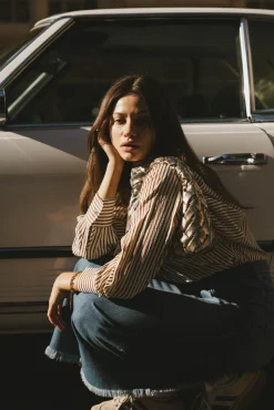 Bohme Niri Striped Button Up in