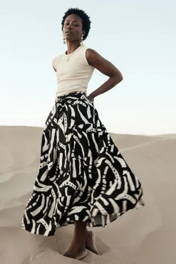Bohme Noco Abstract Print Skirt