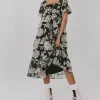 Bohme Olivera Floral Midi Dress