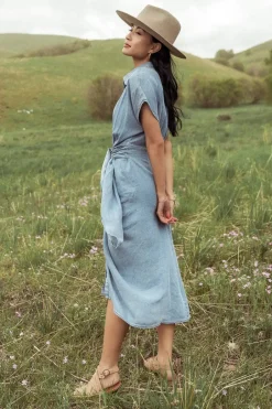 Bohme Opal Pleated Midi Dress
