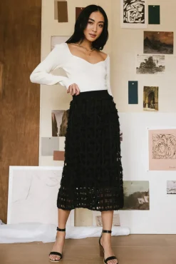 Bohme Open Cage Knit Skirt in