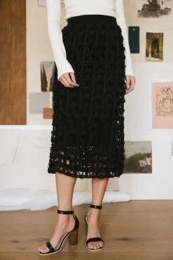 Bohme Open Cage Knit Skirt in