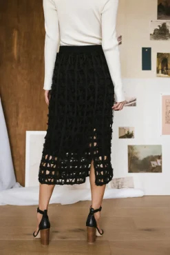 Bohme Open Cage Knit Skirt in