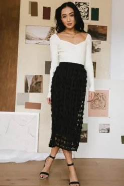 Bohme Open Cage Knit Skirt in