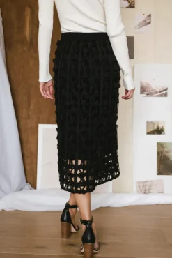 Bohme Open Cage Knit Skirt in