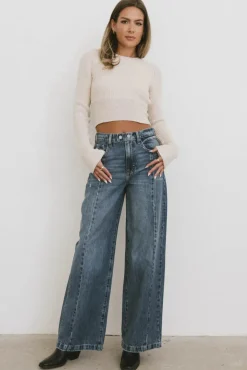 Bohme Oriella Wide Leg Jeans in Medium Wash